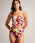 MARTHYA-Swimwear-Make a splash this summer with our gorgeous MARTHYA bikini bottoms. Their vibrant floral print is perfectly complemented by contrasting piping. Wonderfully versatile, you can pair them with the matching top or mix and match for a look that's all your own.The fabric of this product is made with 78% recycled polyamide. Using recycled polyamide helps divert plastic waste from ending in landfills. Bikini bottoms High waisted Floral print Contrast piping Logo engraved hardware Matching top avail